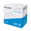 lanberg lan cable cat5e 305m solid cca red photo