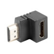 lanberg adapter hdmi male to hdmi female 90b down photo