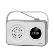 sencor srd 3200 w portable pll fm radio receiver with bt usb micro sd and aux white photo