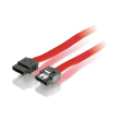 equip 111801 sata2 internal flat cable with metal latch 1m red photo