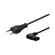 savio cl 117 power cable 2 pin c7 m angled 12m black photo savio cl 117 power cable 2 pin c7 m angled 12m black photo