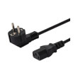 savio cl 98 power cable schuko m iec c13 angled 18m black photo