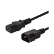 savio cl 99 computer power extension cable c14 c13 12m black photo