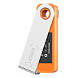 ledger nano s plus orange cryptocurrency hardware wallet photo