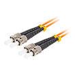 lanberg fiber optic patchcord mm st upc st upc duplex lszh om2 50 125 30mm 15m orange photo