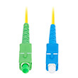 lanberg fiber optic patchcord sm sc apc sc upc simplex lszh g657a1 30mm 5m yellow photo