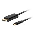 lanberg usb cm displayport cable 4k 60hz 05m black photo