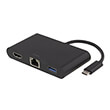 deltaco usbc 1267 usb c docking station hdmi rj45 1xusb a usb c pd black photo