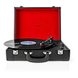 nedis turn210bk turntable 18w bluetooth suitcase black photo