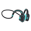evolveo boneswim mp3 16gb wireless headphones on the cheekbones blue photo