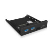 raidsonic ib hub1417 i3 35 frontpanel with usb 30 type c and type a hub with card reader photo