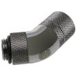 BITSPOWER CONNECTOR 45 DEGREE 1/4 INCH TO 11/8MM ROTATING SHINY BLACK