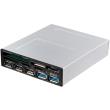 akasa ak icr 17 5 port usb30 card reader with esata and usb panel 35 black photo akasa ak icr 17 5 port usb30 card reader with esata and usb panel 35 black photo
