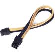 silverstone pp07 ide6bg 6 pin pci e to 6 pin pci e cable 250mm black gold photo