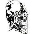windowsticker skull 009 black photo windowsticker skull 009 black photo