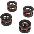 monsoon chain gun hardline fitting 16 13mm 4 pack red photo