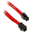 phanteks 4 pin atx12v extension 50cm sleeved red photo phanteks 4 pin atx12v extension 50cm sleeved red photo