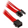 phanteks 6 2 pin pcie extension 50cm sleeved red photo phanteks 6 2 pin pcie extension 50cm sleeved red photo