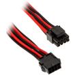 phanteks 8 pin eps12v extension 50cm sleeved black red photo phanteks 8 pin eps12v extension 50cm sleeved black red photo
