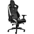 noblechairs epic real leather gaming chair black white red photo noblechairs epic real leather gaming chair black white red photo