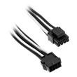 phanteks 8 pin eps12v extension 50cm sleeved black white photo phanteks 8 pin eps12v extension 50cm sleeved black white photo