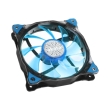 akasa ak fn091 bl 12cm vegas 15 blue led fan with anti vibe dampening pads sleeve bearing photo