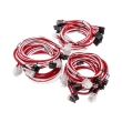super flower sleeve cable kit red white photo
