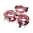 super flower sleeve cable kit red white photo super flower sleeve cable kit red white photo