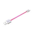 akasa ak cbub16 15pk proslim super slim usb 20 type a male to micro b cable 15cm pink photo