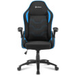 sharkoon elbrus 1 gaming chair black blue photo