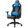 sharkoon elbrus 2 gaming chair black blue photo