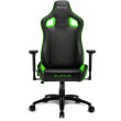 sharkoon elbrus 2 gaming chair black green photo
