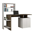 grafeio me bibliothiki rochell melamini olive grey leyko 1463x55x1288yekhm888611 photo