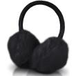 forever fluffy handsfree headphones black photo forever fluffy handsfree headphones black photo