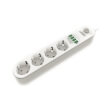 polyprizo ldnio se4432 4 theseon kai me 4 usb ports white photo