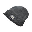 4smarts basic wireless headset beanie with led and cuff grey photo
