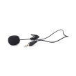 gembird mic c 01 clip on 35 mm microphone black photo