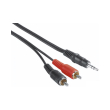 hama 205107 audio connecting cable 2 rca male plugs 35 mm male plug stereo 5 m photo