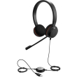 headphones jabra evolve 20 stereo microphone black photo