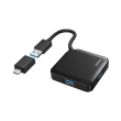 hama 200116 usb hub 4 ports usb 32 gen 1 5 gbit s incl usb c adapter black photo