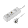 HAMA 108842 3-WAY POWER STRIP, WITH CHILD PROTECTION, 5 M, WHITE