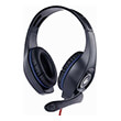 gembird ghs 05 b gaming headset with volume control blue black 35 mm photo