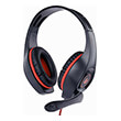 gembird ghs 05 r gaming headset with volume control red black 35 mm photo