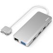 HAMA 200143 CONNECT2MOBILE V2 USB-C 3 X USB-A  VGA  HDMI ETHERNET HUB MULTIPORT 7 PORTS