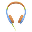 hama 184106 kids guard children s headphones on ear volume limiter flexible blue photo
