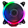 gembird cpu huracan argb x130 cpu cooling fan 12 cm 150 w multicolor led 4 pin photo