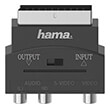 hama 205268 video adapter s vhs socket 3 rca sockets scart plug 4 pin photo