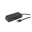 gembird uhb u2p4p 01 usb 20 4 port hub with switches black photo