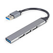 GEMBIRD UHB-U3P1U2P3-02 4-PORT USB HUB (USB3 X 1 PORT USB2 X 3 PORTS) SILVER
