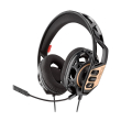 gaming headset plantronics rig 300 microphone black gold photo
